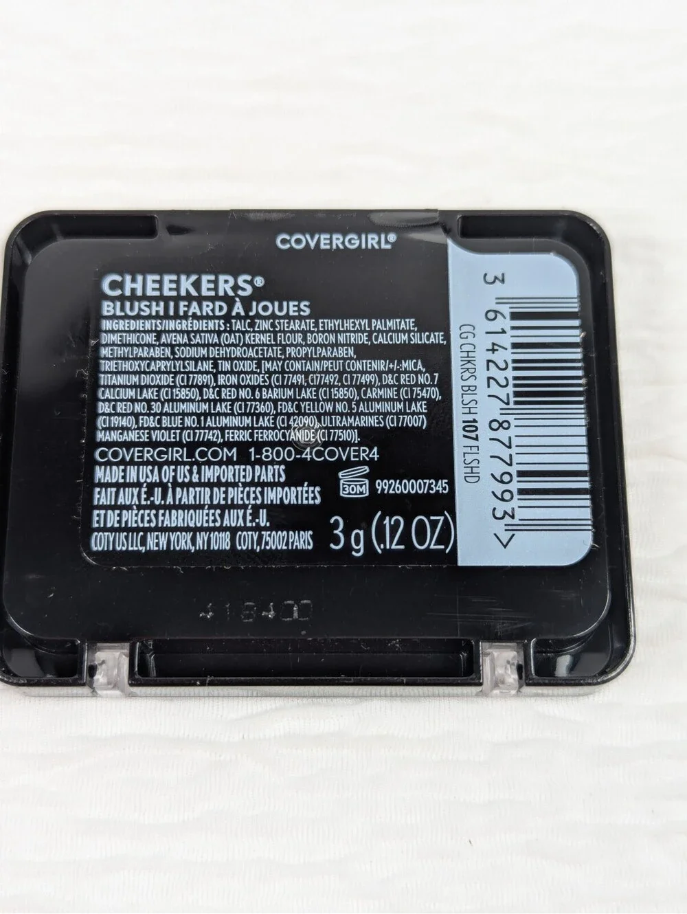 CoverGirl- Cheekers Face Blush - Flushed 107 - 0.12 oz